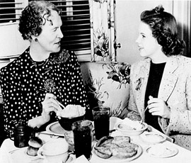 Maud Baum and Judy Garland